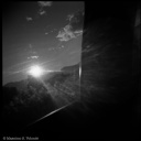 Sunset through the window, black and white, fotografo milano